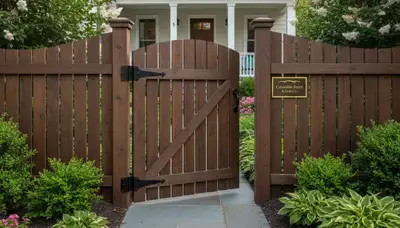 Custom gate and fence installation by Chop Chop Landscaping in Columbia, SC enhancing curb appeal
