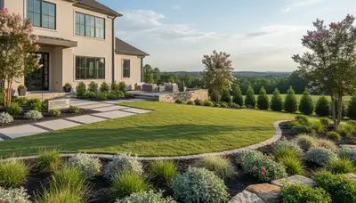 Landscaping crew providing lawn care services in Columbia, SC