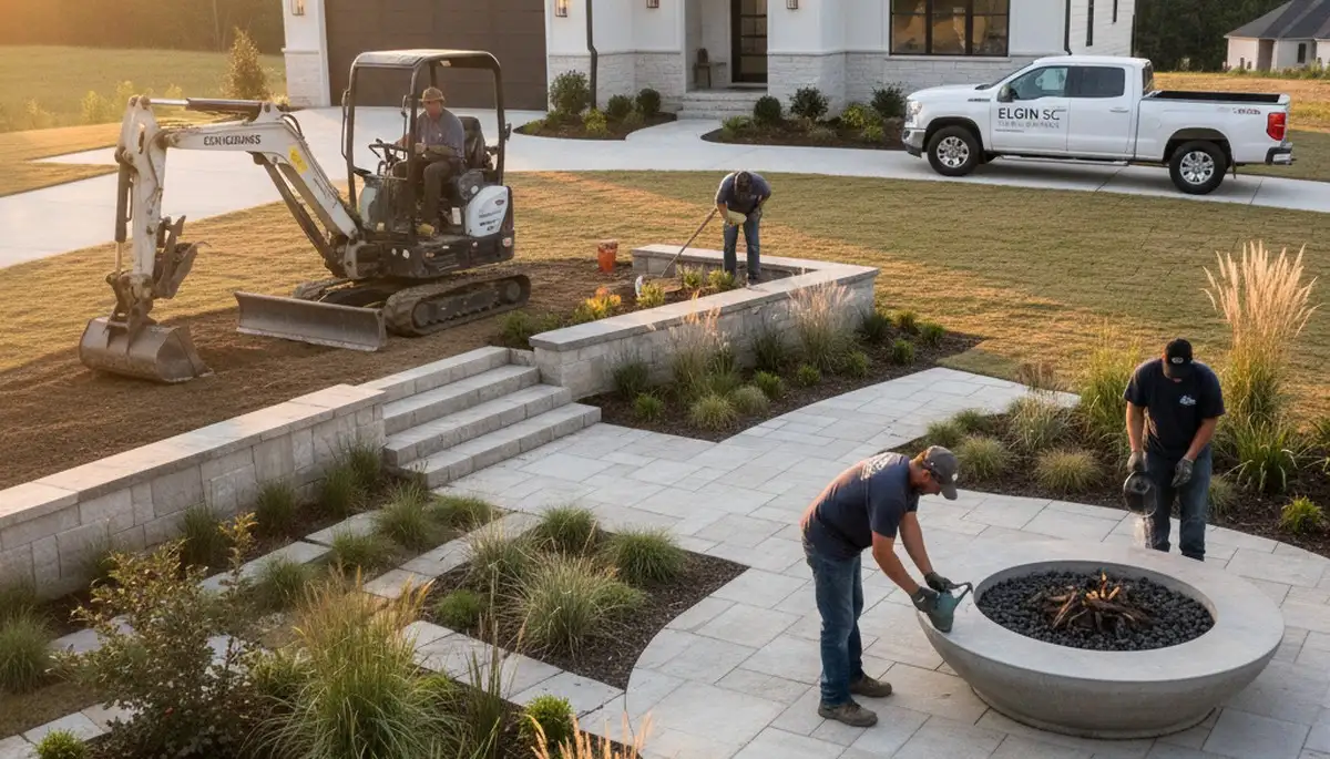 Landscaping service in Columbia, SC for professional lawn care and yard maintenance