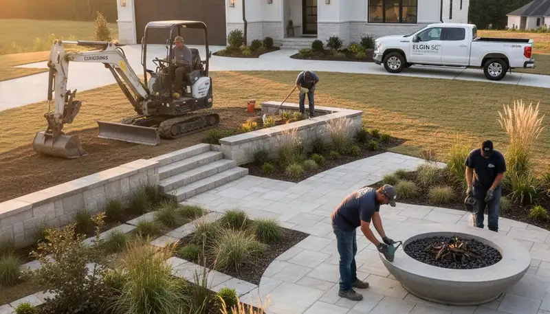 Landscaping service in Columbia, SC for professional lawn care and yard maintenance