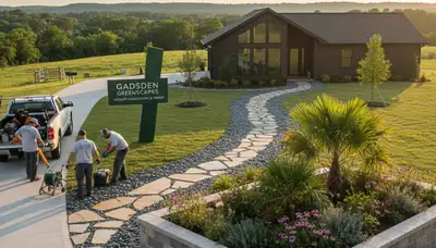 Landscaping team providing lawn service in Columbia, SC