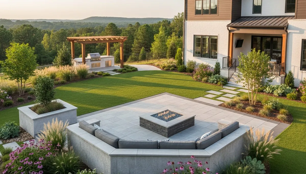 Landscaping crew provides professional lawn service in Columbia, SC for residential and commercial properties