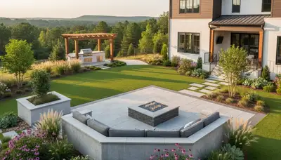 Landscaping crew provides professional lawn service in Columbia, SC for residential and commercial properties