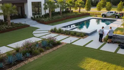 Landscaping service in Columbia, SC for lawn care, trimming, and yard maintenance