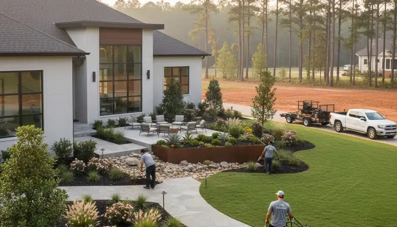 Landscaping service in Columbia, SC for professional lawn care and yard maintenance